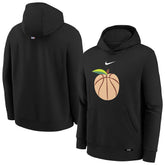 Atlanta Hawks Youth 2025/26 City Edition Club Fleece Pullover Hoodie Black