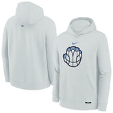 Memphis Grizzlies Youth 2025/26 City Edition Club Fleece Pullover Hoodie Silver