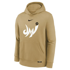 Washington Wizards Youth 2025/26 City Edition Club Logo Fleece Hoodie Tan