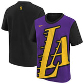 Los Angeles Lakers Youth 2025/26 City Edition Max90 T-Shirt Purple/Black