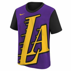 Los Angeles Lakers Youth 2025/26 City Edition Max90 T-Shirt Purple/Black