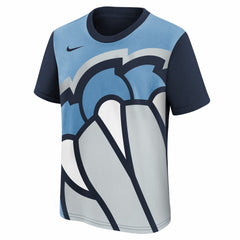 Memphis Grizzlies Youth 2025/26 City Edition Max90 T-Shirt Light Blue/Navy