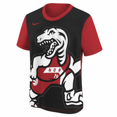 Toronto Raptors Youth 2025/26 City Edition Max90 T-Shirt Red/Black