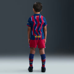 Barcelona Preschool 2025/26 Fourth Stadium Kit Set Blue/Red