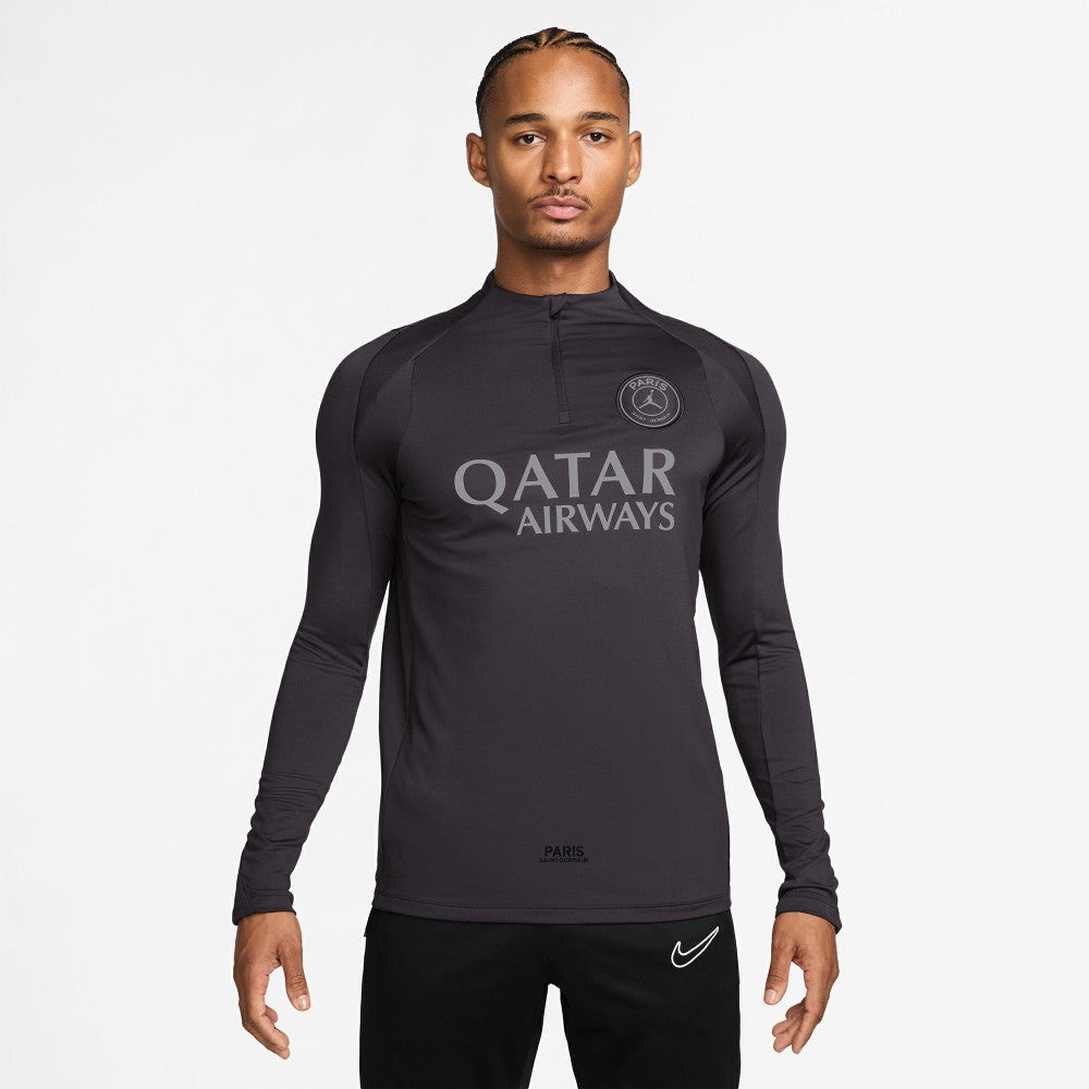 Paris Saint-Germain Strike Drill Quarter-Zip Long Sleeve Dri-FIT Top Anthracite sale