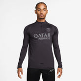 Paris Saint-Germain Strike Drill Quarter-Zip Long Sleeve Dri-FIT Top Anthracite sale