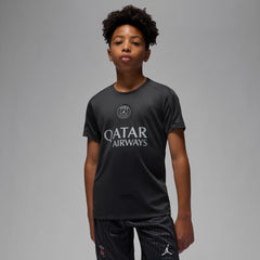 Paris Saint-Germain Jordan Brand Youth 2025/26 Strike Fourth Training Top Black