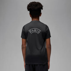 Paris Saint-Germain Jordan Brand Youth 2025/26 Strike Fourth Training Top Black