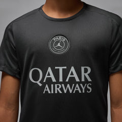 Paris Saint-Germain Jordan Brand Youth 2025/26 Strike Fourth Training Top Black