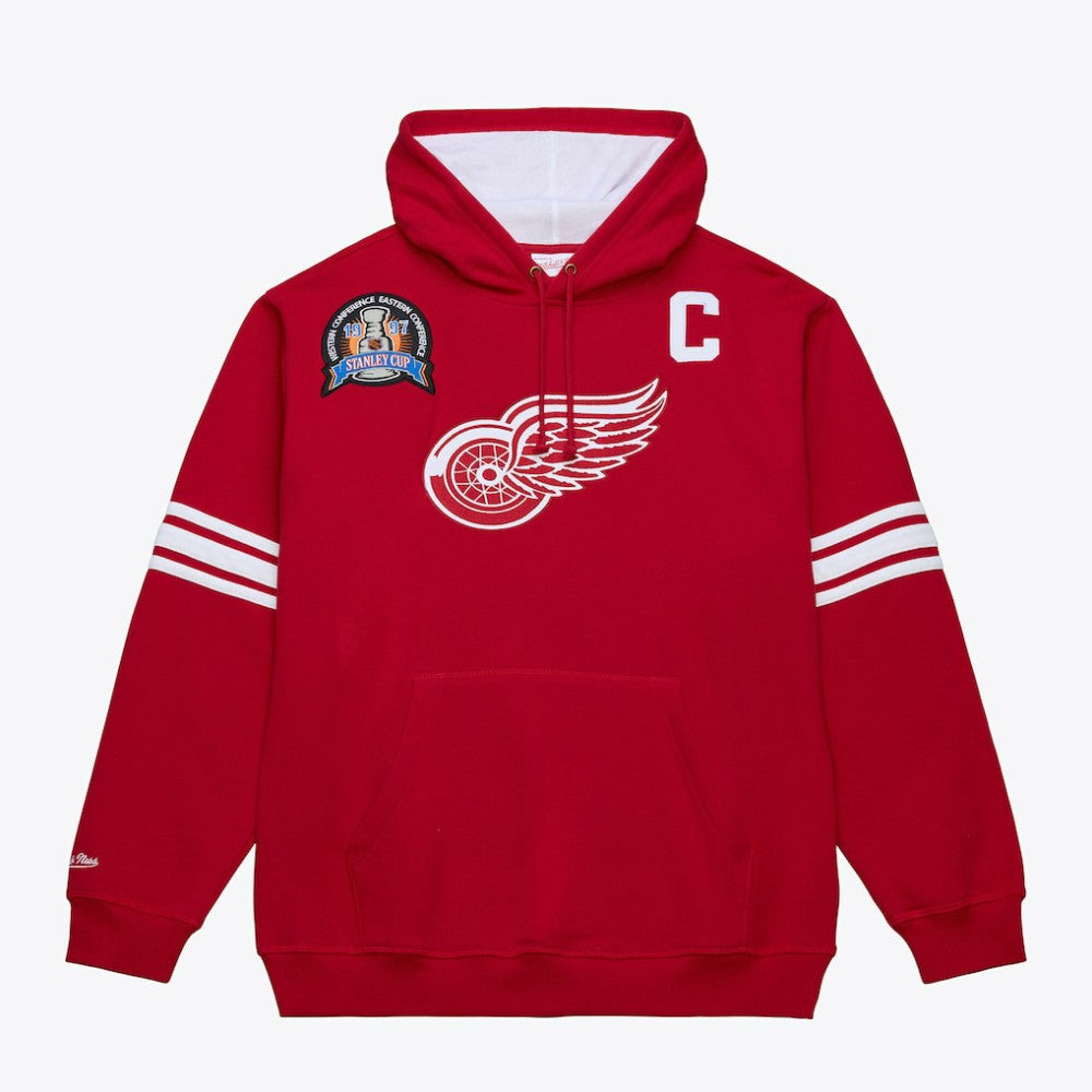 NHL Steve Yzerman Detroit Red Wings Mitchell & Ness 1997 Name & Number Premium Pullover Hoodie - Scarlet