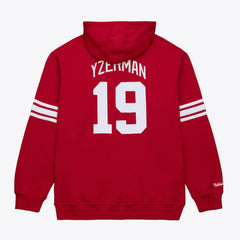 NHL Steve Yzerman Detroit Red Wings Mitchell & Ness 1997 Name & Number Premium Pullover Hoodie - Scarlet