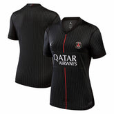 Paris Saint-Germain Jordan Brand Women's 2025/26 Fourth Replica Jersey Black