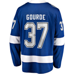 NHL Yanni Gourde Tampa Bay Lightning Fanatics Home Breakaway Jersey - Blue