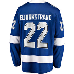 NHL Oliver Bjorkstrand Tampa Bay Lightning Fanatics Home Breakaway Jersey - Blue