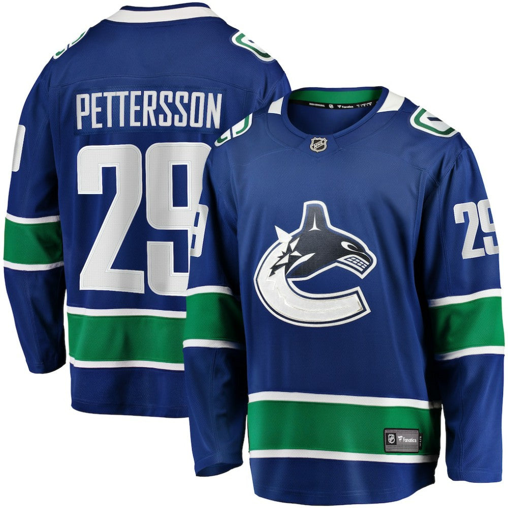 NHL Marcus Pettersson Vancouver Canucks Fanatics Home Breakaway Jersey - Blue