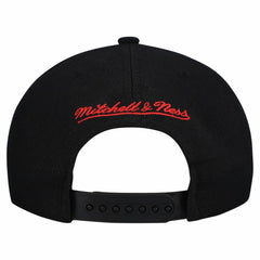 NHL Carolina Hurricanes Mitchell & Ness Retro Script Colorblock Snapback Hat - Black