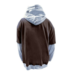 Cleveland Browns Big & Tall Twofer Pullover Hoodie Brown/Heather Gray