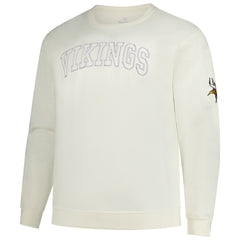 Minnesota Vikings Profile Big & Tall Fleece Sweatshirt Cream