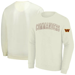 Washington Commanders Profile Big & Tall Fleece Sweatshirt Cream