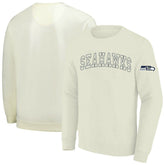 Seattle Seahawks Profile Big & Tall Fleece Sweatshirt Cream