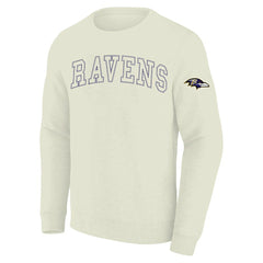 Baltimore Ravens Profile Big & Tall Fleece Sweatshirt Cream