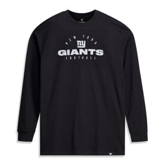 New York Giants Big & Tall Coverage Scheme Long Sleeve T-Shirt Black