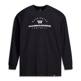Washington Commanders Big & Tall Coverage Scheme Long Sleeve T-Shirt Black