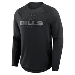 Buffalo Bills Big & Tall Coverage Scheme Long Sleeve T-Shirt Black