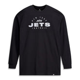 New York Jets Big & Tall Coverage Scheme Long Sleeve T-Shirt Black