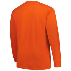 Cleveland Browns Big & Tall Clock Management Legacy Long Sleeve T-Shirt Orange