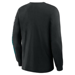 Philadelphia Eagles Big & Tall Clock Management Legacy Long Sleeve T-Shirt Black