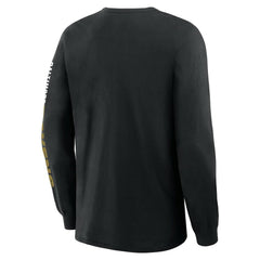 Baltimore Ravens Big & Tall Clock Management Legacy Long Sleeve T-Shirt Black