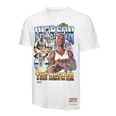 Allen Iverson Philadelphia 76ers Hardwood Classics Commemorative Player Collage T-Shirt White