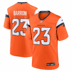 NFL Jahdae Barron Denver Broncos 2025 NFL Draft First Round Pick Game Jersey - Orange