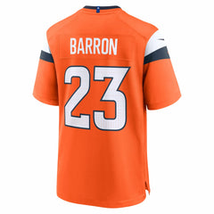 NFL Jahdae Barron Denver Broncos 2025 NFL Draft First Round Pick Game Jersey - Orange