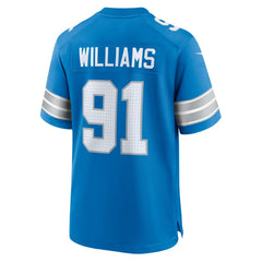 NFL Tyleik Williams Detroit Lions 2025 NFL Draft First Round Pick Game Jersey - Blue