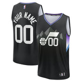 NBA Utah Jazz Fast Break Custom Jersey - Statement Edition - Black