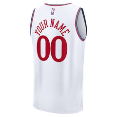 LA Clippers Fast Break Custom Jersey Association Edition White