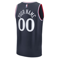 NBA LA Clippers Fast Break Custom Jersey - Icon Edition - Navy
