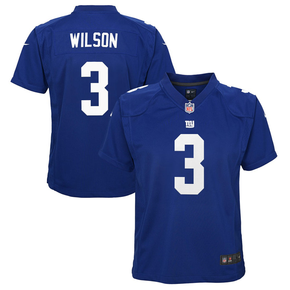 NFL Russell Wilson New York Giants Youth Game Jersey - Royal
