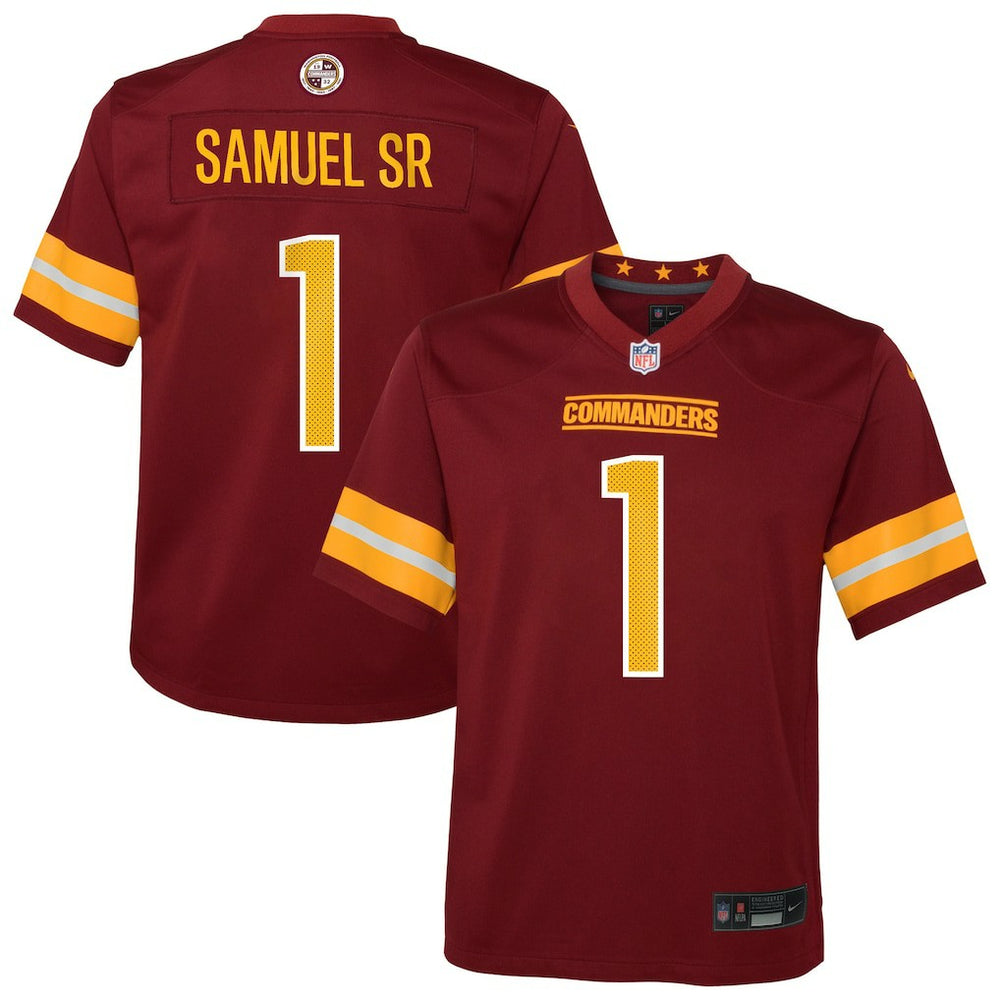 NFL Deebo Samuel Sr Washington Commanders Youth Team Game Jersey - Burgundy