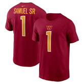 Deebo Samuel Sr Washington Commanders Name & Number T-Shirt Burgundy