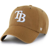 Tampa Bay Rays Carhartt x '47 Clean Up Adjustable Hat - Brown Hats