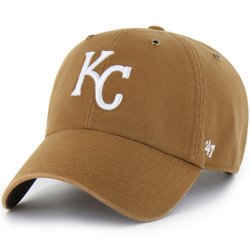 Kansas City Royals Carhartt x '47 Clean Up Adjustable Hat - Brown Hats