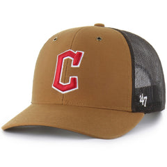 Cleveland Guardians Carhartt x '47 Trucker Adjustable Hat - Brown Hats
