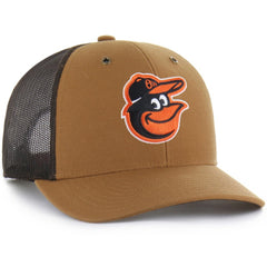 Baltimore Orioles Carhartt x '47 Trucker Adjustable Hat - Brown Hats