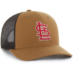 St. Louis Cardinals Carhartt x '47 Trucker Adjustable Hat - Brown Hats