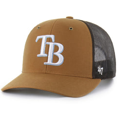Tampa Bay Rays Carhartt x '47 Trucker Adjustable Hat - Brown Hats