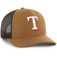 Texas Rangers Carhartt x '47 Trucker Adjustable Hat - Brown Hats