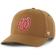 Washington Nationals Carhartt x '47 Hitch Adjustable Hat - Brown Hats
